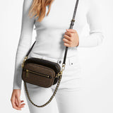 Michael Kors Jet Set Logo and Leather 4-in-1 Crossbody Bag Brown/Black
