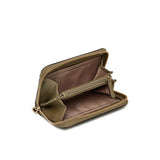 Michael Kors Jet Set Small Coin Card Case In Safari Green