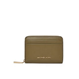 Michael Kors Jet Set Small Coin Card Case In Safari Green