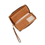 Michael Kors Jet Set Travel Continental Wallet In Brown