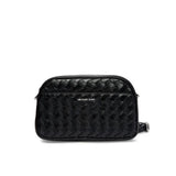 Michael Kors Jet Set Xbody In Black Circle Weave