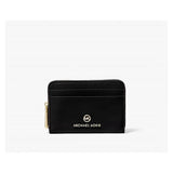 Michael Kors Jet Set Zip Around Purse In Black