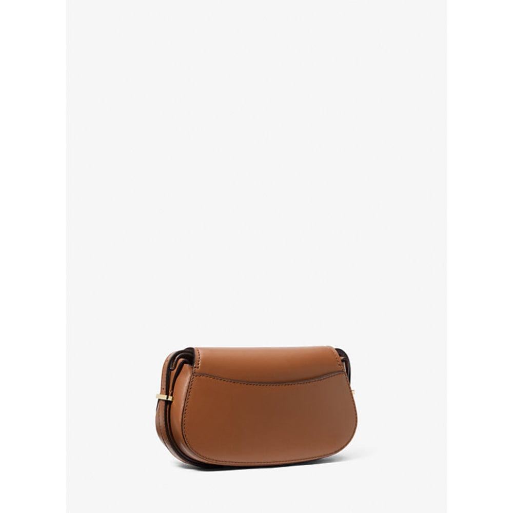 Michael Kors Lydia Small Leather Crossbody Bag In Luggage