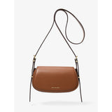 Michael Kors Lydia Small Leather Crossbody Bag In Luggage