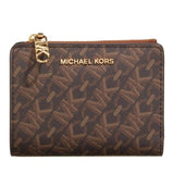 Michael Kors Md Snap Coin Billfold In Brown / luggage