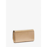 Michael Kors Mona Large Metallic Leather Clutch