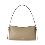 Michael Kors Moore Leather Shoulder Bag In Husk