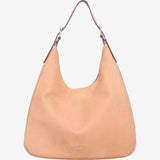 Michael Kors Nolita Large Pebbled Leather Hobo Shoulder Bag In Peanut