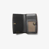 MICHAEL Michael Kors Bryant Medium Pebbled Leather Wallet In Black