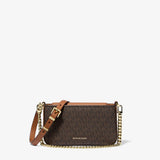 MICHAEL Michael Kors Bryant Small Signature Logo Convertible Pochette In Brn/Acorn