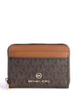Michael Michael Kors Jet Set Charm Signature Logo SM ZA Coin Card Case