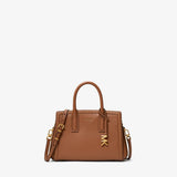 MICHAEL Michael Kors Laila Small Studded Leather Satchel In Luggage