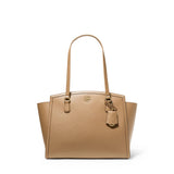 Micheal Kors Chantal Large Pebbled Leather Tote Bag - Husk