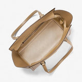 Micheal Kors Chantal Large Pebbled Leather Tote Bag - Husk