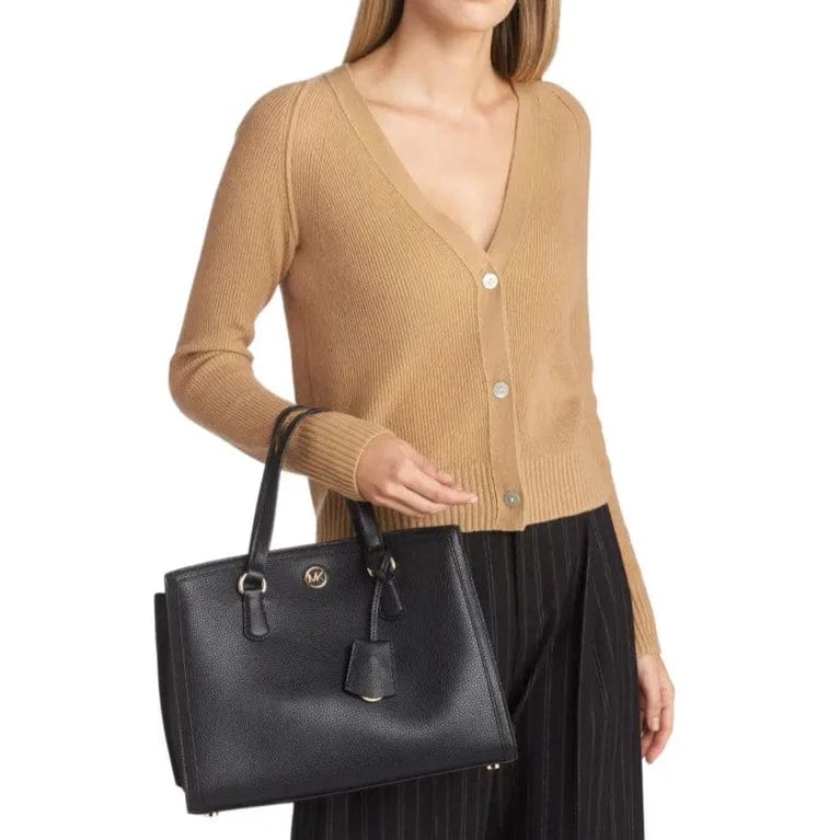 Michael kors medium leather satchel online