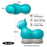 Micro Scooters Micro Ride on Space Hopper In Aqua
