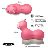 Micro Scooters Micro Ride On Space Hopper In Pink