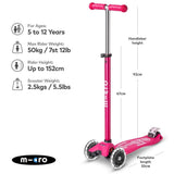 Micro scooter Maxi Micro Deluxe LED In Pink