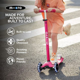 Micro scooter Maxi Micro Deluxe LED In Pink