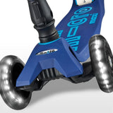 Micro Scooters Maxi Foldable LED Navy