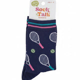 Miss Shorthair Women's Bamboo Socks Tennis In Navy Blue