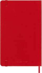 Moleskine Classic Diary 2024 Hard Cover Large 13x21cm in Scarlet Red