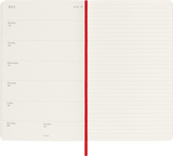 Moleskine Classic Diary 2024 Large 13x21cm Weekly, soft cover, 12 months, Scarlet Red
