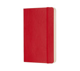 Moleskine Notebook Pocket Plain Scarlet Red Soft Cover