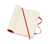 Moleskine Notebook Pocket Ruled Scarlet Red Soft Cover
