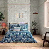 Morris & Co Hyacinth Cover Set King Size in Indigo