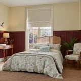 Morris & Co 'Golden Lily' Cotton King Size Duvet Cover Set In Fig