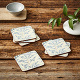Morris & Co. Willow Bough Blue Coasters Set of 6