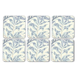 Morris & Co. Willow Bough Blue Coasters Set of 6