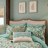 Morris & Co Arbutus Cover Set Super King in Turquoise