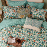 Morris & Co Arbutus Cover Set Super King in Turquoise