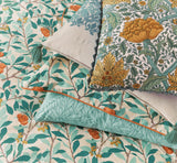 Morris & Co Arbutus Cover Set Super King in Turquoise