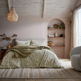 murmur Abigail Ahern Cleo Double Duvet Cover In Sage Green