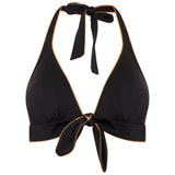 Naia Amalfi Bikini Top In Black and Gold