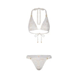Naia Maia Bikini Top In Silver Snake Print