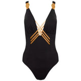 Naia Raquel Strap Detail Swimsuit In Black