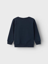 Name It Long Sleeve Jumper with Pug In Dark Sapphire