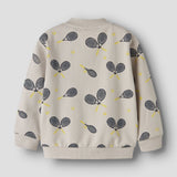 Name It Mini Regular Fit Sweat Cardigan In Pumice Stone