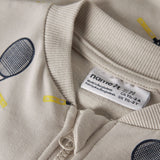 Name It Mini Regular Fit Sweat Cardigan In Pumice Stone