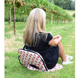 Navigate Summerhouse Strawberries & Cream 5 position adjustable picnic, festival chair - pink