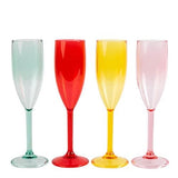 Navigate Summerhouse Strawberries & Cream Set of 4 Flute Glasses