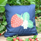 Summerhouse by Navigate Strawberries & Cream 45 x 45cm Cushion Strawberry