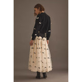 Never Fully Dressed Bow Sophie Cardigan In Black