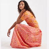 Never Fully Dressed Gracie Jersey Drop Waist T-shirt Midi Dress In Coral