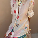 Never Fully Dressed Morocco Charms Marley Shirt In Cream