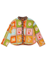 Never Fully Dressed Reversible Soller Quilted Jacket in Multi